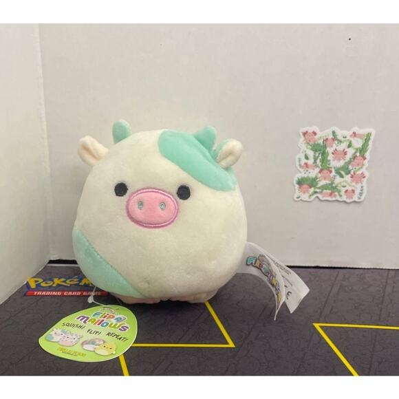 Squishmallow 5” Flip A Mallow Belana Cow Rosie Pig Kellytoy Plush Stuffed Animal - Picture 1 of 12